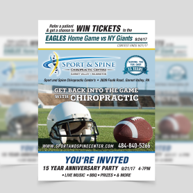 Sports & Spine - Get Back into the game with Chiropractic poster-1